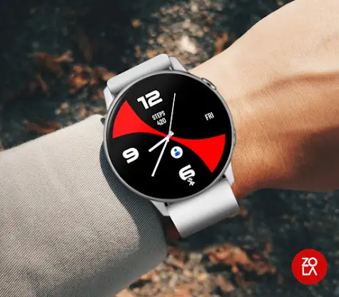 Black Red MX Watch Face screenshot 3
