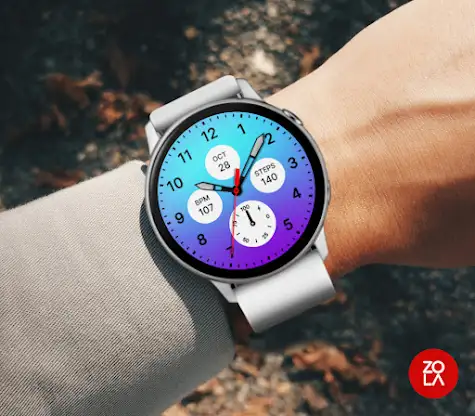 Blue Purple Elegant Watch Face screenshot 3