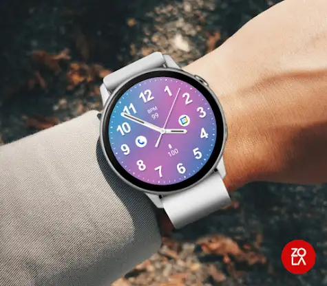 Casual Blue Pink Watch Face screenshot 3