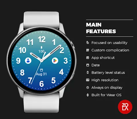Casual Ocean Blue Watch Face screenshot 2