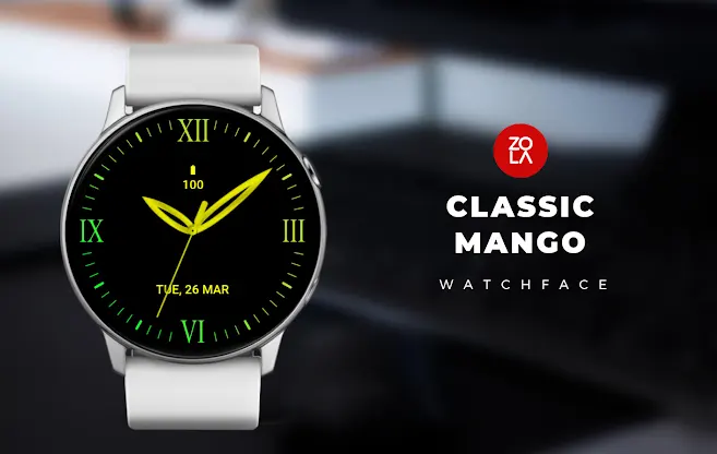 Classic Mango Watch Face screenshot 1