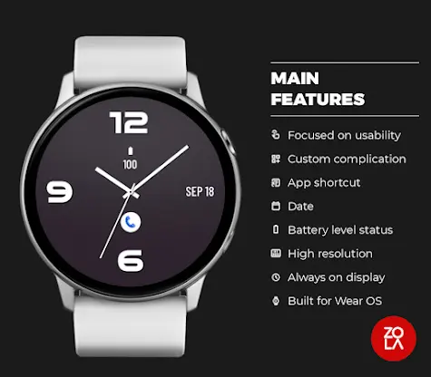 Dark Gray MX Watch Face screenshot 2