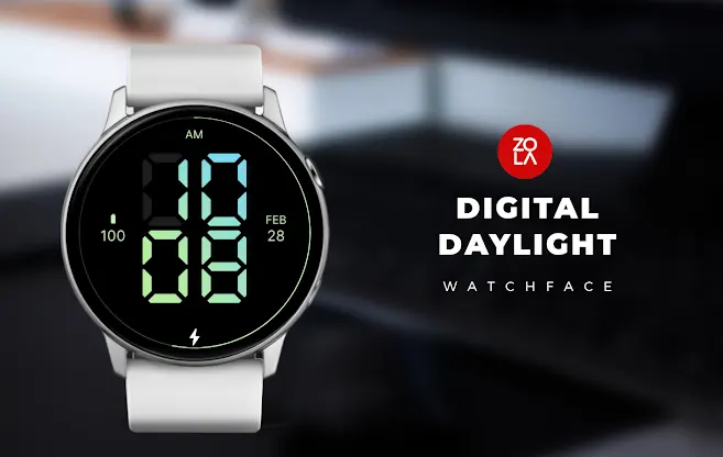 Digital Daylight Watch Face screenshot 1