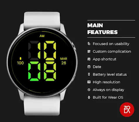 Digital Mango Watch Face screenshot 2