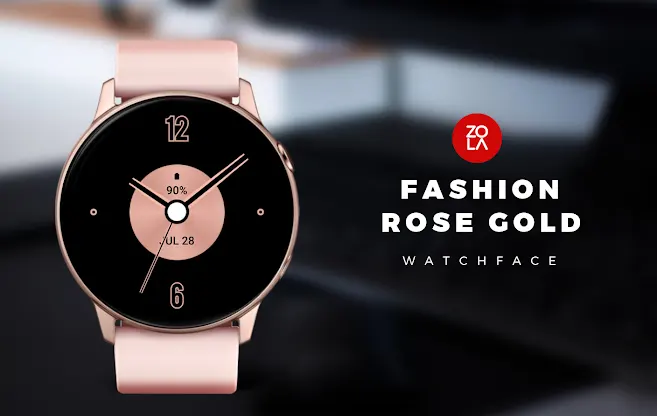 Fashion Rose Gold Watch Face screenshot 1