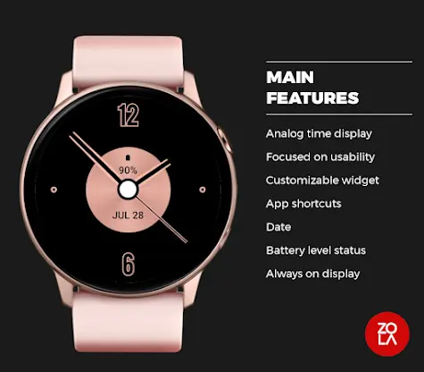 Fashion Rose Gold Watch Face screenshot 2