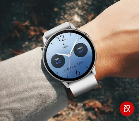 Fresh Blue Watch Face screenshot 3