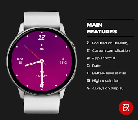Grape Analogue Watch Face screenshot 2