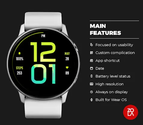 Great Green Watch Face screenshot 2