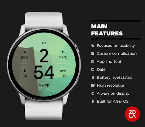 Green Forest Fit Watch Face screenshot 2