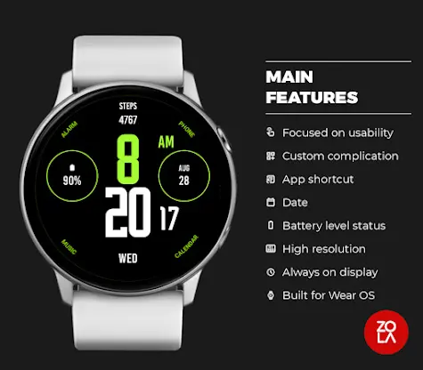 Green Nation Watch Face screenshot 2