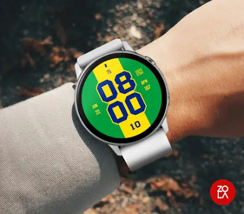 Green Yellow Kit Watch Face screenshot 3