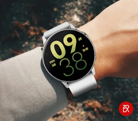 Green Yellow Large Watch Face screenshot 3
