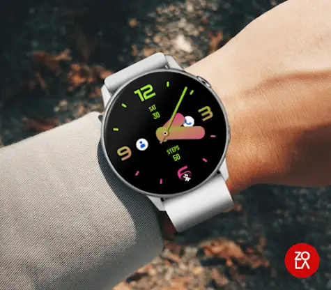 Huge Green Pink Watch Face screenshot 3