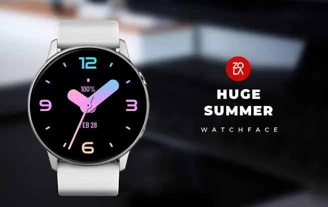Huge Summer Watch Face screenshot 1