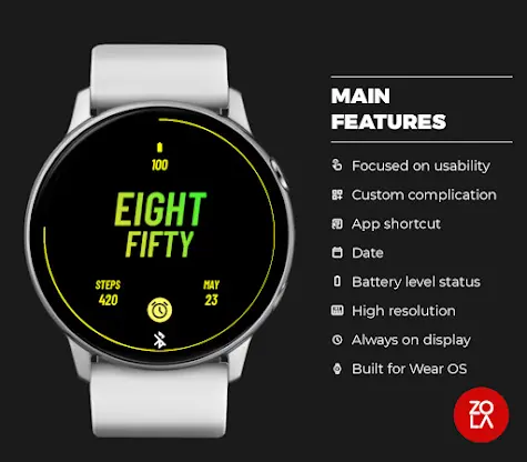 Mango Text Watch Face screenshot 2
