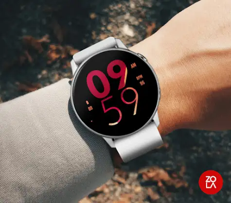 Maroon Large Watch Face screenshot 3