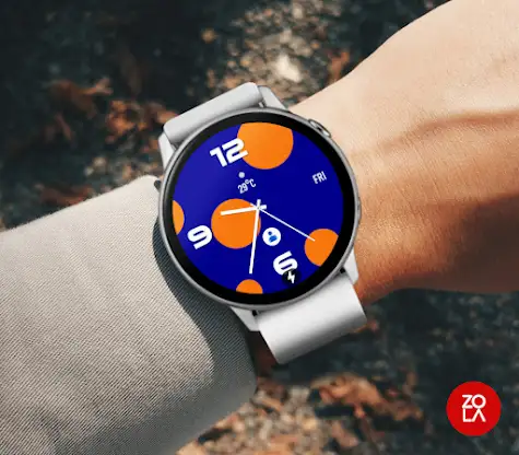 Orange Circle MX Watch Face screenshot 3