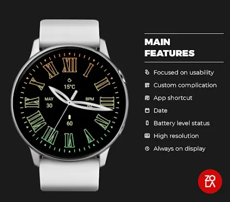 Orange Classic Watch Face screenshot 2