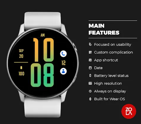 Orange Tosca XL Watch Face screenshot 2