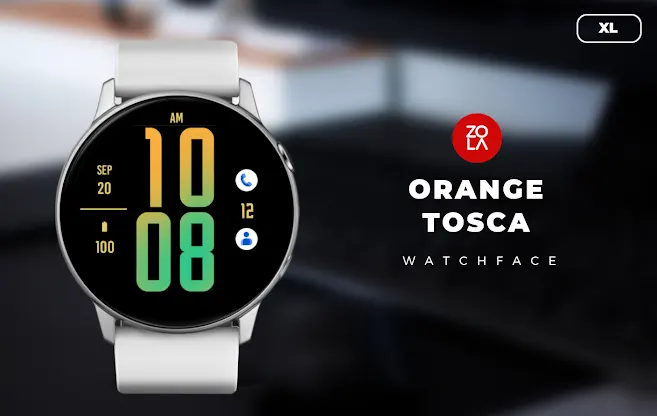 Orange Tosca XL Watch Face screenshot 1