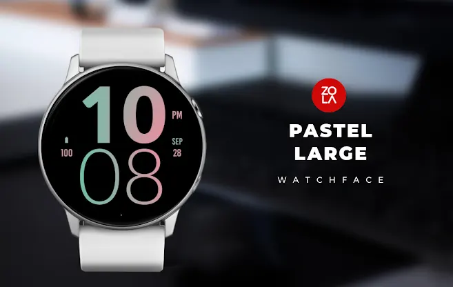 Pastel Large Watch Face screenshot 1