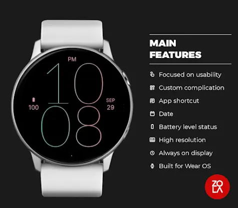 Pastel Line Watch Face screenshot 2