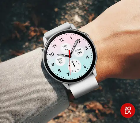 Pink Blue Elegant Watch Face screenshot 3