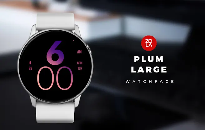 Plum Large Watch Face screenshot 1