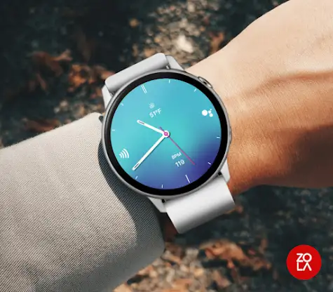 Pretty Blue Watch Face screenshot 3