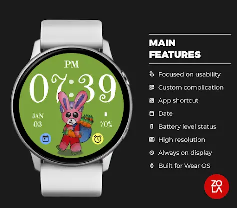 Rabbit Watch Face screenshot 2