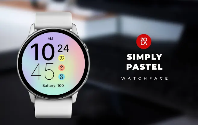 Simply Pastel Watch Face screenshot 1