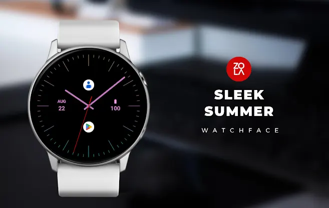 Sleek Summer Watch Face screenshot 1