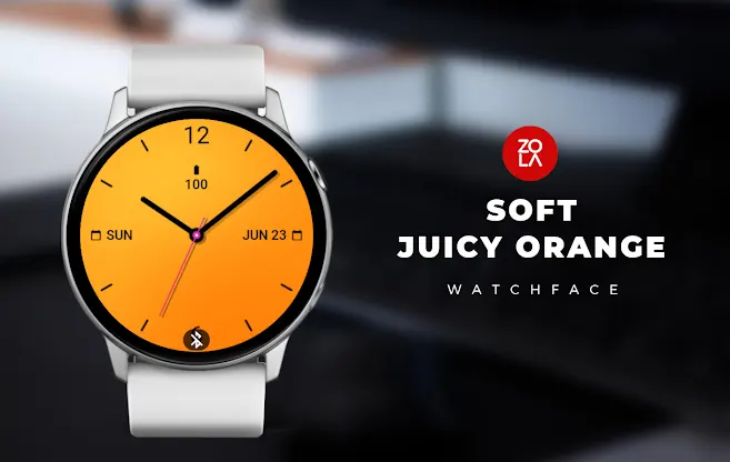 Soft Juicy Orange Watch Face screenshot 1