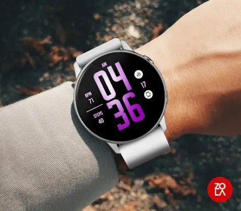 Soft Purple XL Watch Face screenshot 3