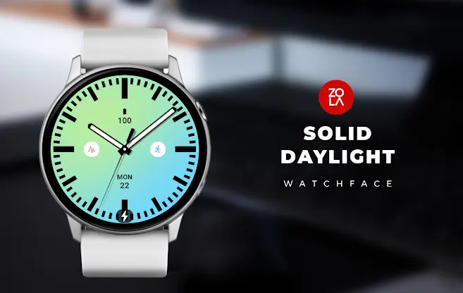 Solid Daylight Watch Face screenshot 1