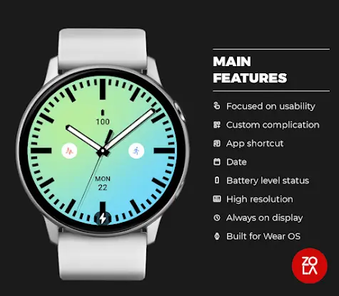 Solid Daylight Watch Face screenshot 2