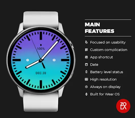 Solid Ocean Watch Face screenshot 2