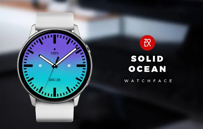 Solid Ocean Watch Face screenshot 1