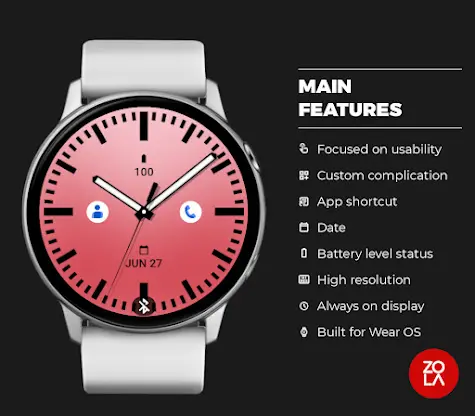 Solid Sweet Pink Watch Face screenshot 2