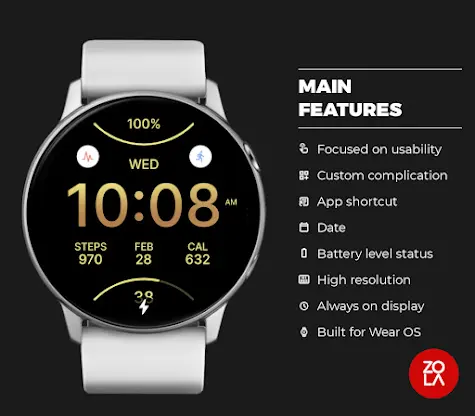 Sporty Beauty Sand Watch Face screenshot 2
