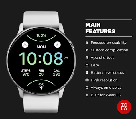 Sporty Daylight Watch Face screenshot 2