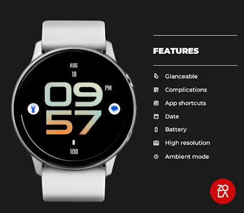 Stylish Warm Fusion Watch Face screenshot 2