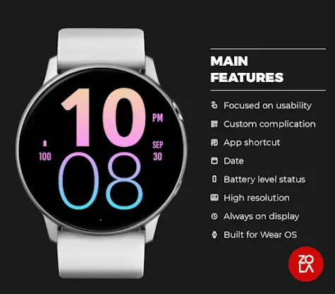Summer Large Watch Face screenshot 2
