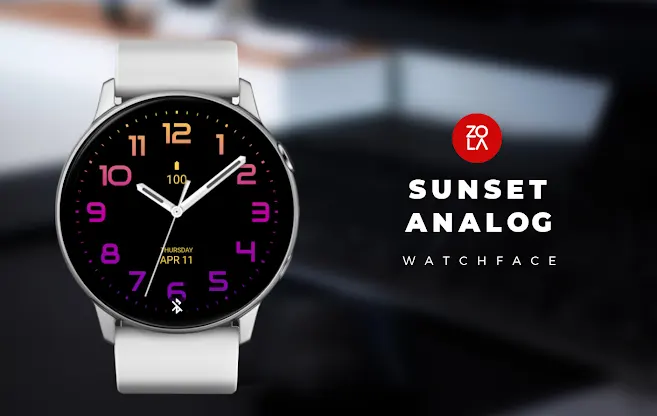 Sunset Analog Watch Face screenshot 1