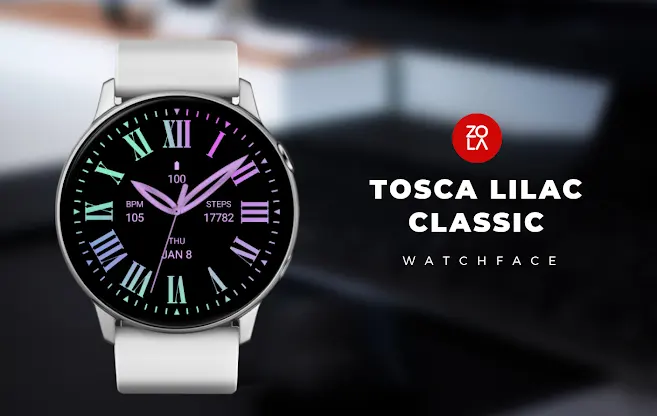 Tosca Lilac Classic Watch Face screenshot 1