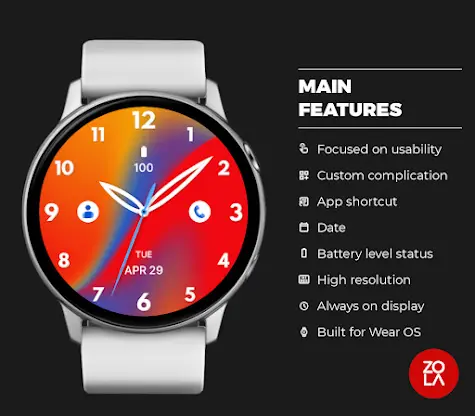 Vivid Red Deluxe Watch Face screenshot 2