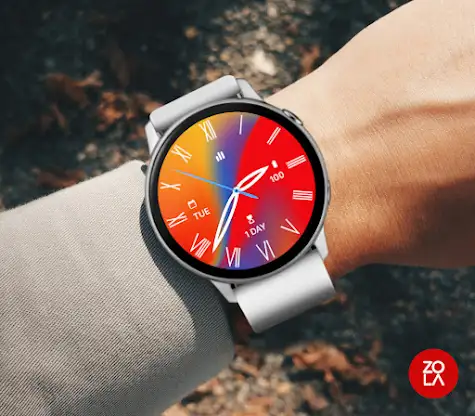 Vivid Red Deluxe Watch Face screenshot 3