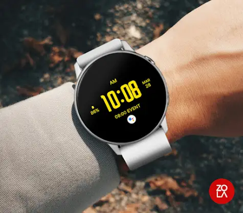 Yellow Elegant Watch Face screenshot 3