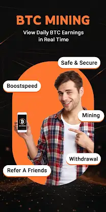 Bitcoin miner BTC cloud mining screenshot 1